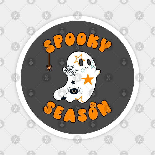 Spooky Season Cute Ghost Magnet by ObscureDesigns